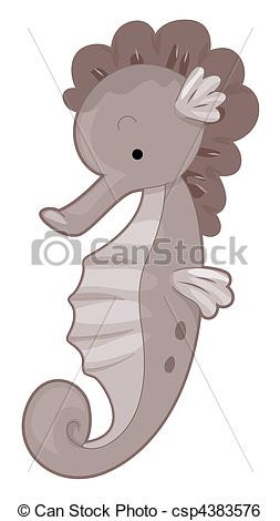 Cute Seahorse Line Art Free...