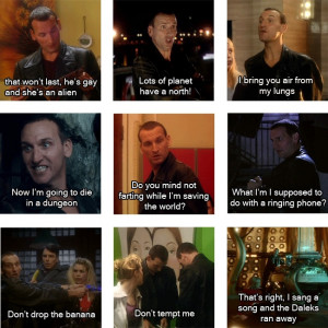 funniest Ninth Doctor quotes GIF