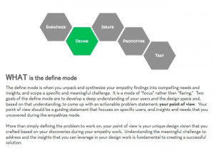 Design Thinking Process: Define—Sort through the data