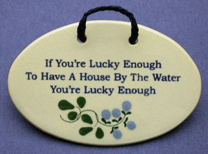 If You're Lucky Enough To Have A House By The Water You're Lucky ...