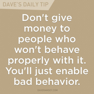 Enabling bad behavior hurts everyone involved.