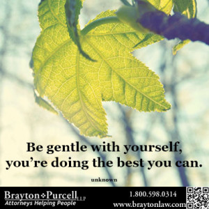 Mesothelioma Inspiration: Be Gentle with Yourself