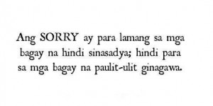 Sorry Quotes Online : Sorry tagalog Quotes