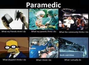 Paramedic Working Funny