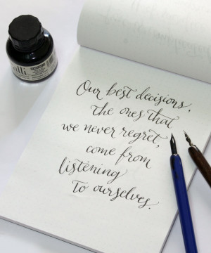 Calligraphy Tribute to Felicity via Happy Hands Project