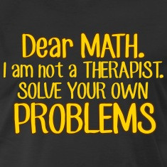 Dear Math Solve Your Own Problems
