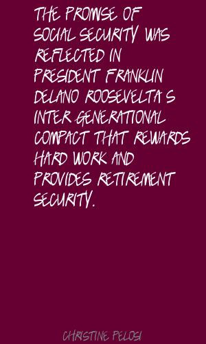 The Promise Of Social Security Was Reflected
