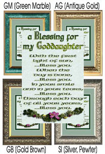 Blessing for Godparents [3 sizes] #649 click for details