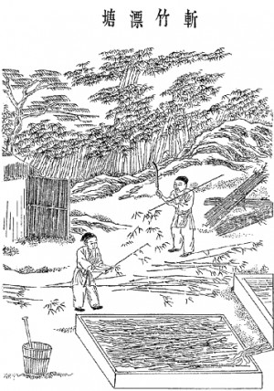 ... steps in ancient chinese papermaking outlined by cai lun in 105 ad