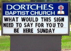 Church Billboard Sayings