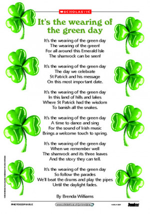 St Patrick’s Day – poem