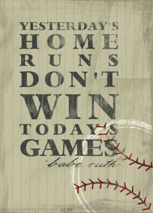 So let's hit another home run today!