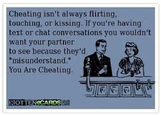 25 Signs He's Cheating On You - this is on my scary board because the ...
