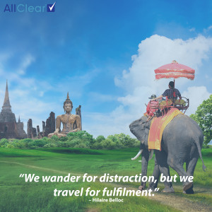 Travel Quote of the Week: We wander for distraction, but we travel for ...