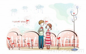 Love - Valentine Cute Couple illustrations - Cute Valentine Couple ...