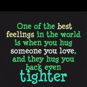 Who doesn't love a hug?
