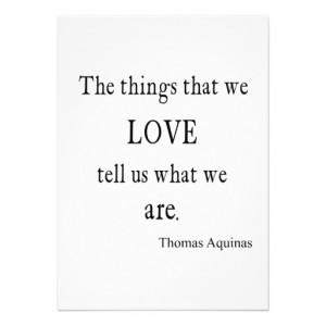 Vintage Aquinas Love Inspirational Quote / Quotes Invites