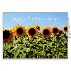 Sunflower Mother's Day Bible Quote Christian Cards
