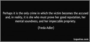 More Freda Adler Quotes