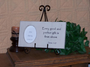 Picture Frame, Scripture Quote for Newborn, Baptism Celebration, Baby ...