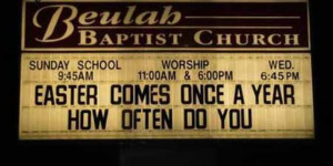 Funny Church Signs