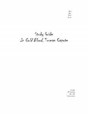 In Cold Blood, Truman Capote