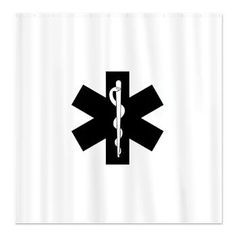 EMS Star of Life Shower Curtain More