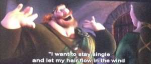 ... to stay single and let the hair blow in the wind.