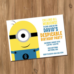 Minions Despicable Me Birthday Party
