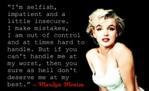 marilyn monroe inspirational quotes