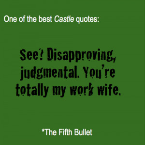 castle #the fifth bullet #castle quotes #richard castle #rick castle ...