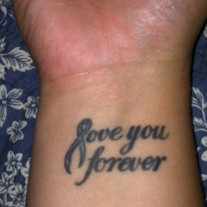 wrist forever and wrist infinity love forever love wrist tattoos love ...