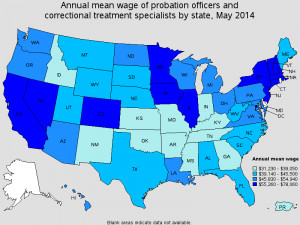 average pay probation officer