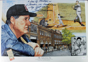 Red Sox Ted Williams Signed 18x26 Foamboard Poster w/ Quote PSA/DNA # ...