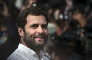 Rahul Gandhi speaks with the media in New Delhi March 6, 2012. REUTERS ...