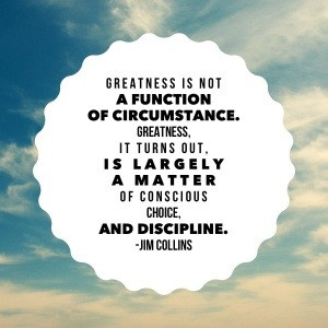 Jim Collins Quote: Greatness