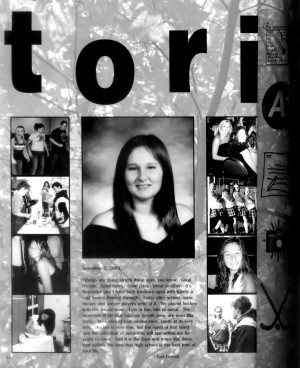 Senior Yearbook Dedication Page