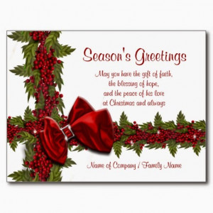 Business Christmas Card Sayings
