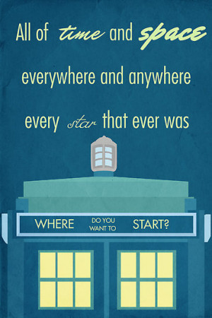 Simon Alenius › Portfolio › TARDIS Doctor Who Quote