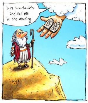 ... ten commandments, funny bible picture, funny christian cartoon, quote