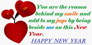 behind my smile and add to my joys Bybeing beside me on this New Year ...