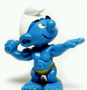 Buff Smurf: Buff Smurfs, Exercies Humor, Workout Till, Blue, The Face ...