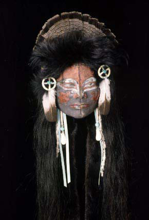 Water Woman”, raku porcelain mask, contemporary Chippewa Material ...