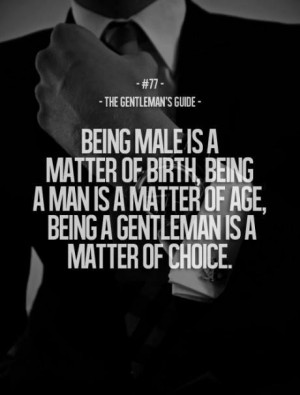 Gentleman's Quote