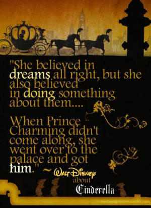 ... dreams all right but she also believed in doing something about them
