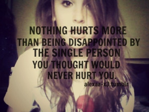 being a disappointment quotes