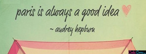 Audrey Hepburn Quote Facebook Cover