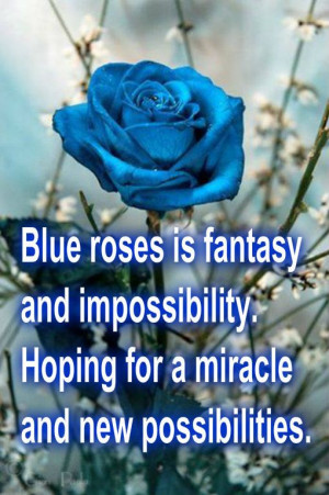 blue roses means...