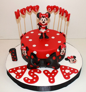 Minnie Mouse Pasta Cupcakeleri