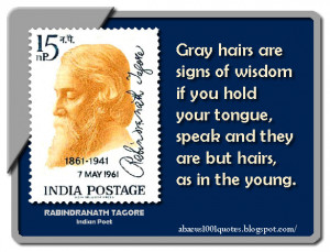 Gray hairs are signs of wisdom if you hold your tongue,